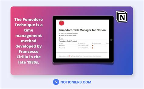 Best Free Paid Pomodoro Notion Templates Notioniers