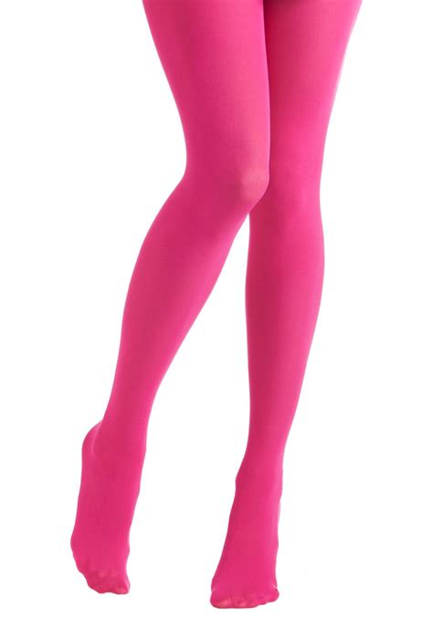 Pink Patterned Tights