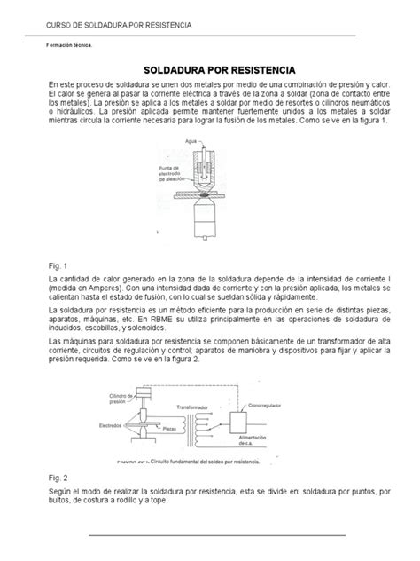 Soldadura Por Resistencia Pdf Soldadura Construcción