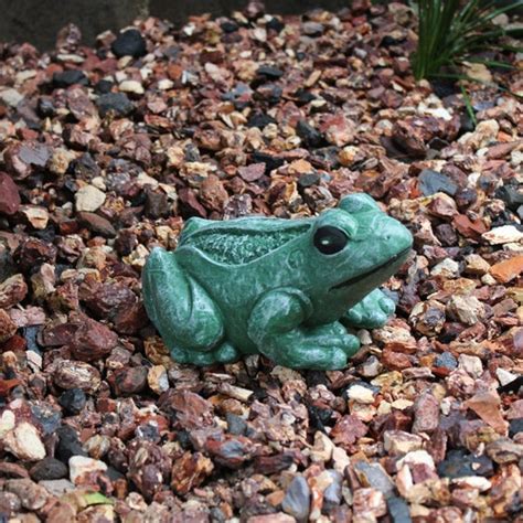 Garden Frog Concrete Garden Statue Cement Toad Figurine Cast Etsy