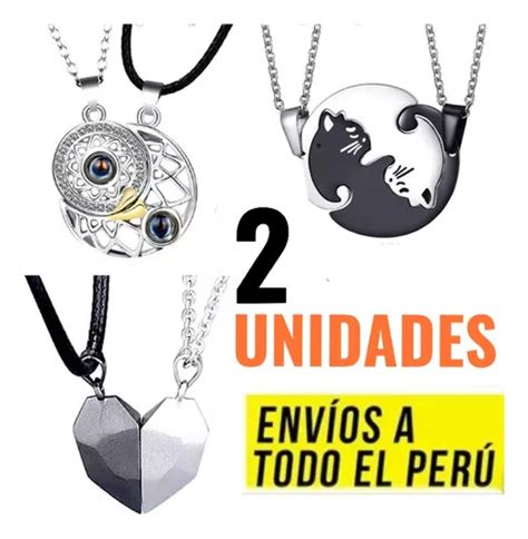 Collares De Amor Amistad Yin Yang Coraz N Gato Pareja Collar Cuotas