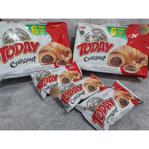 Jual Elvan Today Croissant Cream Coklat Pack Roti Croissant Isi