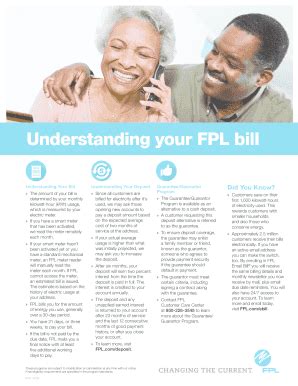 Fillable Online Understanding Your Fpl Bill Fax Email Print Pdffiller