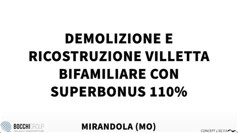 Demolizione E Ricostruzione Villetta Bifamiliare A Mirandola Modena