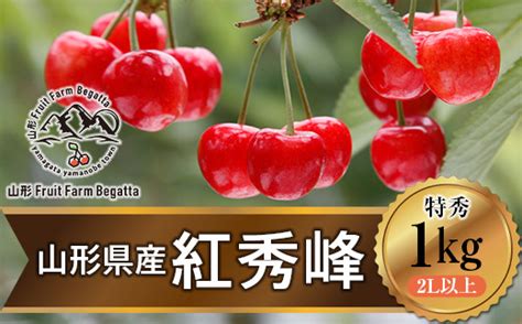 《先行予約》2023年 山形県産 さくらんぼ 紅秀峰 バラ詰 1kg 特秀 2l以上 F20a 925 山形県山辺町 セゾンのふるさと納税