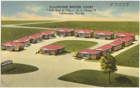 Flagstone Motor Court 1 Mile East Of City U S Hiway 27 Tallahassee Florida Digital