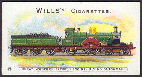 Cigarette Card Great Western Express Engine Willss Ciga Flickr