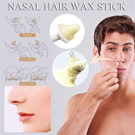 TANGNADE Nose Hair Removal Sticks Nose Wax Applicator For Nostril Nasal ...