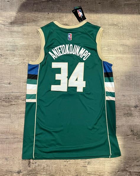 giannis antetokounmpo icon edition  anniversary nba jersey size xl
