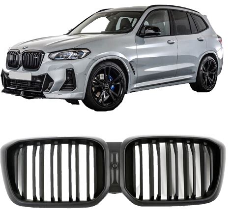 ATRAPA GRILL NERKI BMW X3 G01 X4 G02 LCI LIFT LIFTING CZARNY MAT 2021