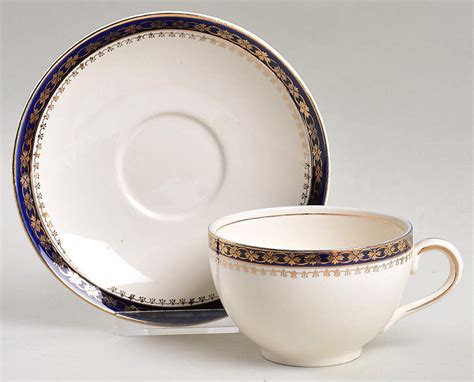 Bleu De Roi Footed Cup Saucer Set By Meakin Alfred Replacements