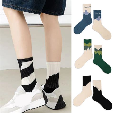 Chaussettes De Sport Mi Tube En Coton Peign Pour Hommes Et Femmes