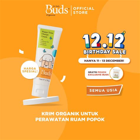 Jual Buds Organics Nappy Time Change Cream Lotion Atau Krim Perawatan