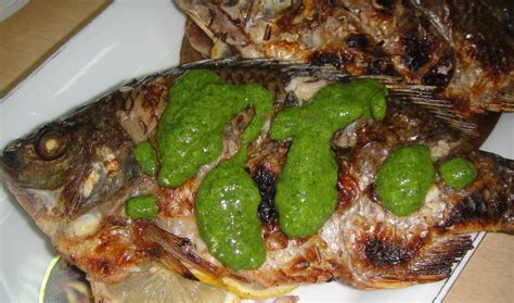 Maryam S Culinary Wonders 90 Grilled Fish With Parsley Sauce