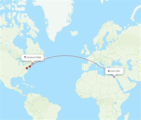 Flights From Cairo To Portland CAI To PWM Flight Routes