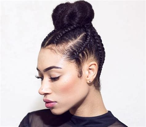 Cornrow Braids Updo Styles | POPSUGAR Beauty