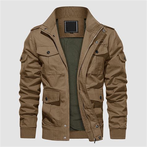 Cargo Jacket Mens Military Style Jackets Magcomsen