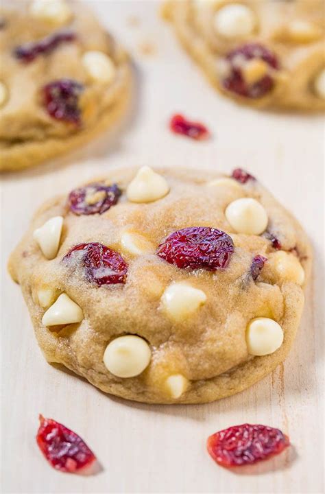 Soft And Chewy Cranberry White Chocolate Chip Cookies Recipe