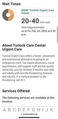 Sutter Health Turlock Urgent Care, 3100 W Christoffersen Pkwy, Fl 1 ...