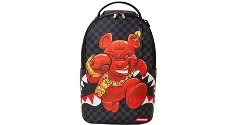 Sprayground Split Money Henney Backpack Color In Red For Men Lyst