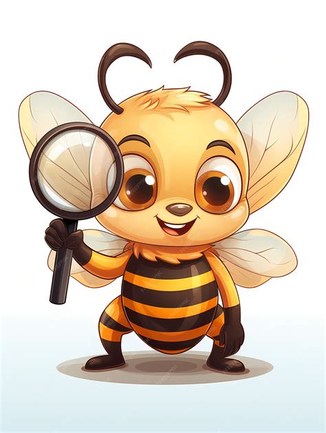 Free Photo Portrait Of Cute Animated Bee