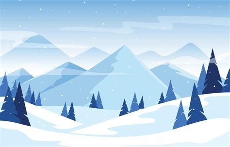 Winter Landscape Background 4025827 Vector Art at Vecteezy