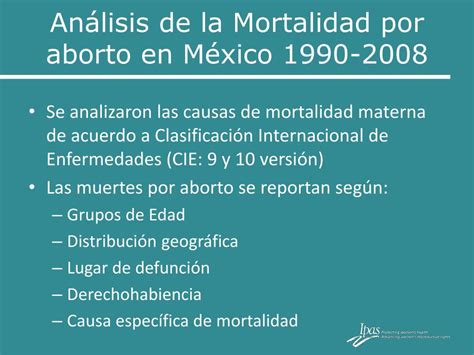 Ppt Morbi Mortalidad Materna Y Por Aborto En México Un Análisis De