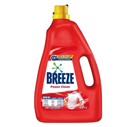 Breeze Liquid Detergent Power Clean 3 6kg