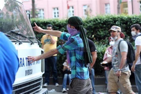 Turkish Protest In Ankara Editorial Image Image Of Burned 31357885