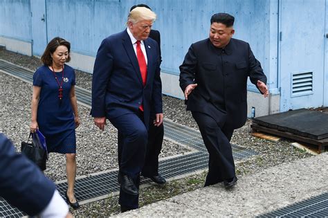 Trump Kim Historic Meeting At Korean Dmz In Photos