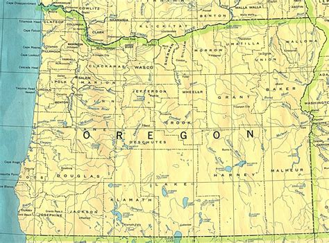 Political Map Of Oregon United States Full Size Ex