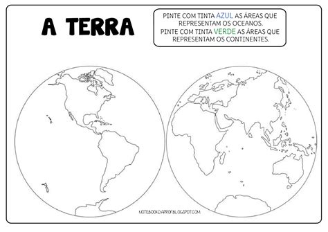 Representação Glovo Terrestre Pqara Pintar As Linhas Imagiunairas