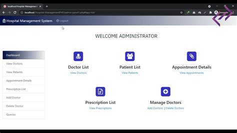 Hospital Management System Project In Php Mysql With Source Code