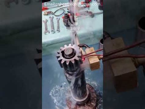 Induction Hardening Of Gears Gear Heat Treatment Youtube