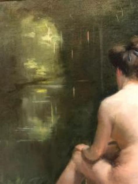 Female Nude From The Back Oil Painting On Canvas Late Th Century