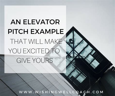 An Elevator Pitch Example That Will Make You Excited To Give Yours