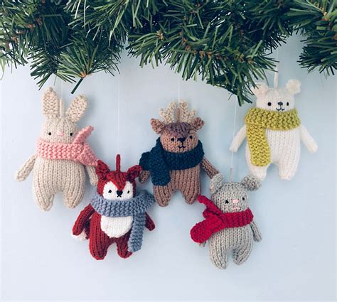 Ravelry Winter Animals Knit Christmas Ornaments Pattern By Amy Gaines