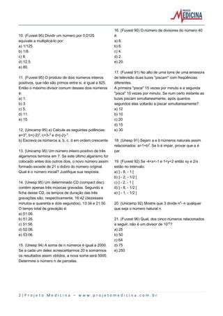 Matematica Conjuntos Numericos Exercicios Pdf