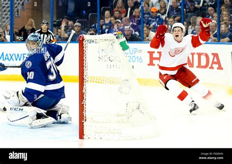 Tampa Florida Usa 15th Apr 2016 Tampa Bay Lightning Goalie Ben