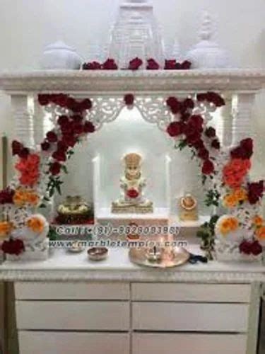 Designer White Marble Temple Design Eclectic At Best Price In Noida