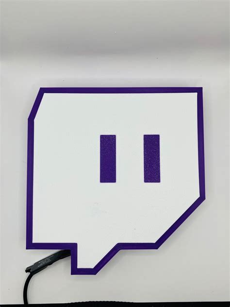 Custom 3D Printed Twitch Lamp for Streamers LED Streaming Light With ...