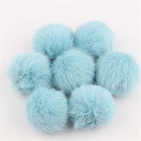 Bricolage Pompon 35mm Grande Fausse Loutre Fourrure Boule Pom Pom