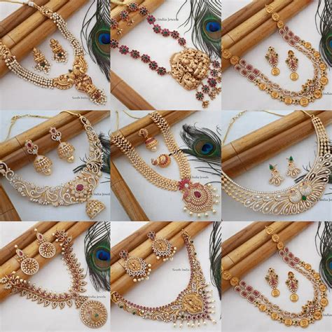 Designer Imitation Necklace Collection South India Jewels