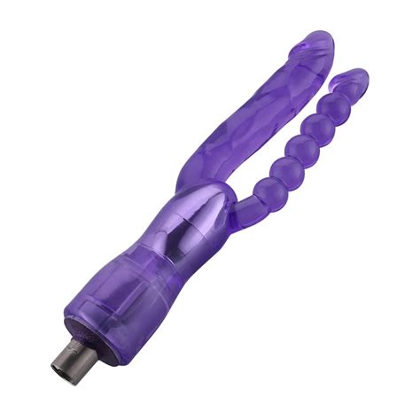 Double Ribbed Xlr Dildo For Auxfun Basic Sex Machine Cm Hismith