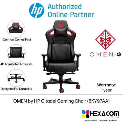 Omen By Hp Citadel Gaming Chair Ky Aa Shopee Malaysia