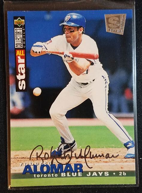 1995 Collector S Choice SE Silver Signature 51 Roberto Alomar HOF NM