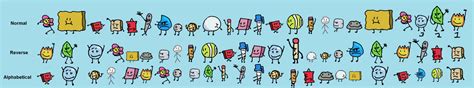 Elimination Order of BFDI S1 Variations by Abbysek on DeviantArt