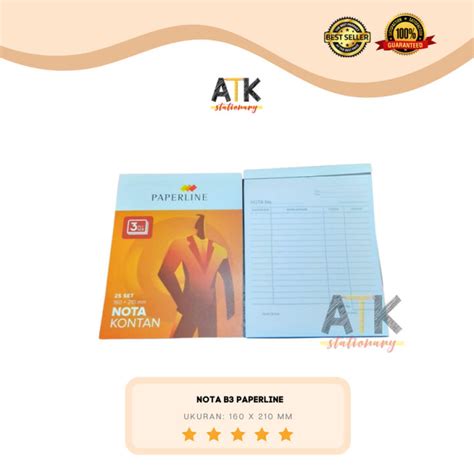 Buku Nota Kontan B Besar Rangkap Paperline Atk Lazada Indonesia