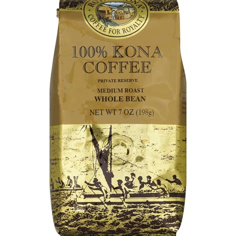 Royal Kona Coffee 100 Kona Whole Bean Medium Roast Private Reserve