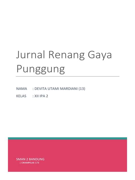 Teknik Dan Manfaat Renang Gaya Punggung Pdf